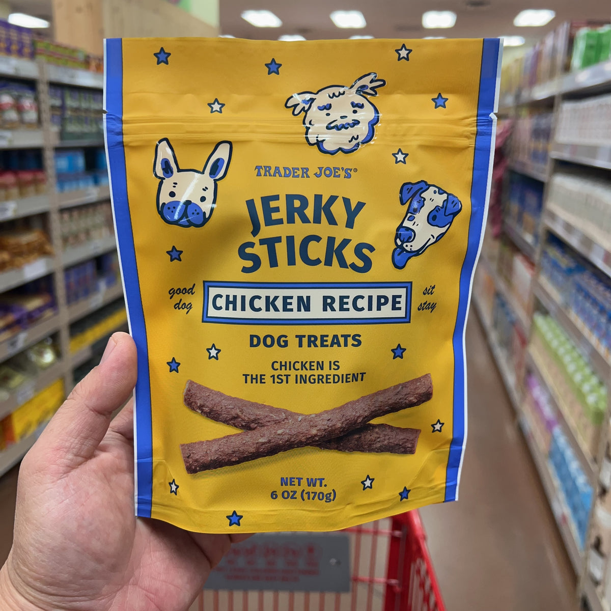 Trader Joe's Chicken Jerky Sticks Dog Treats — additional label view