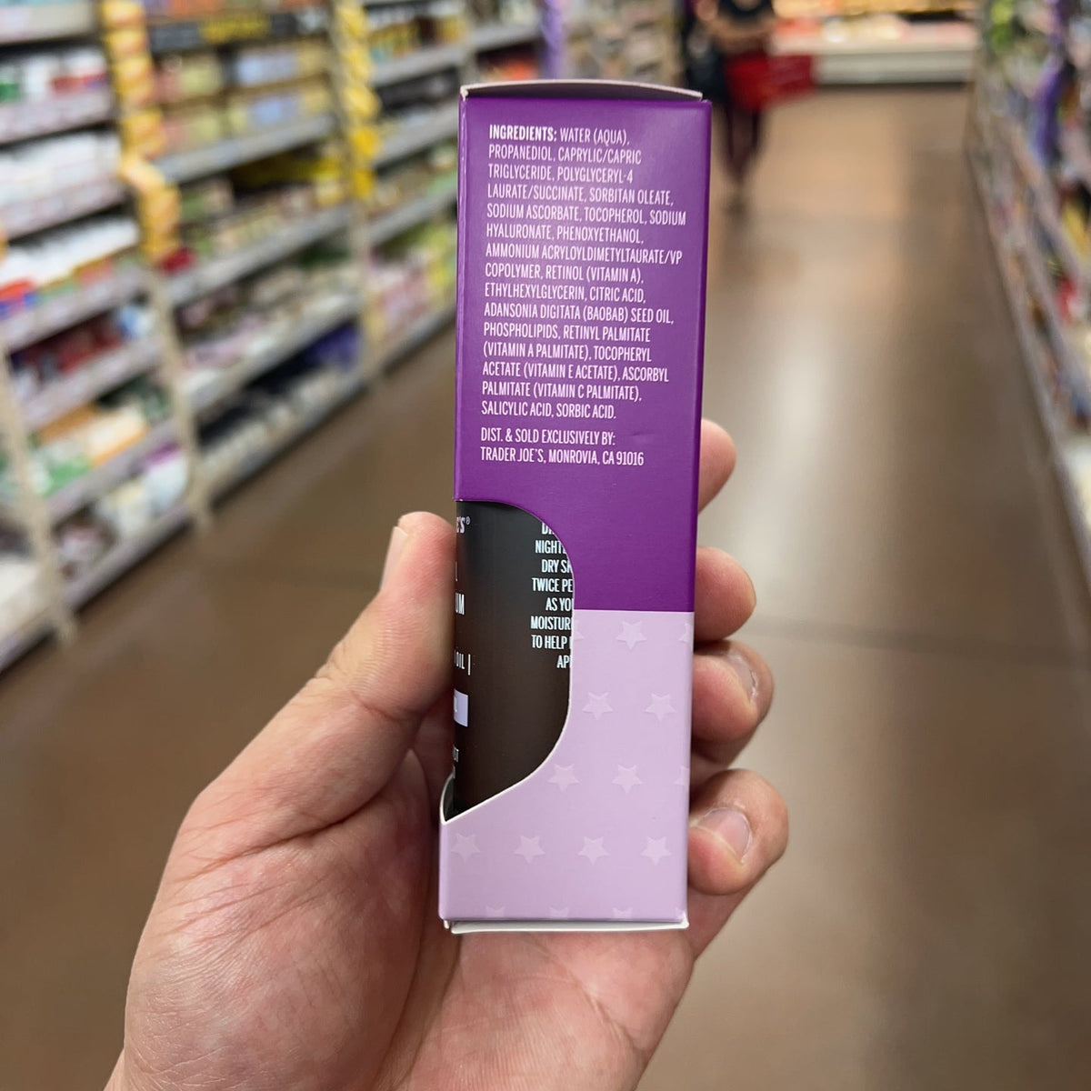 Trader Joe's Retinol Night Serum 0.3% Retinol & Baobab Seed Oil 1 fl oz
