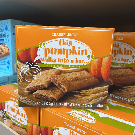 Trader Joe’s “This Pumpkin Walks Into a Bar…” Cereal Bars 6 Pack 7.8 oz product image