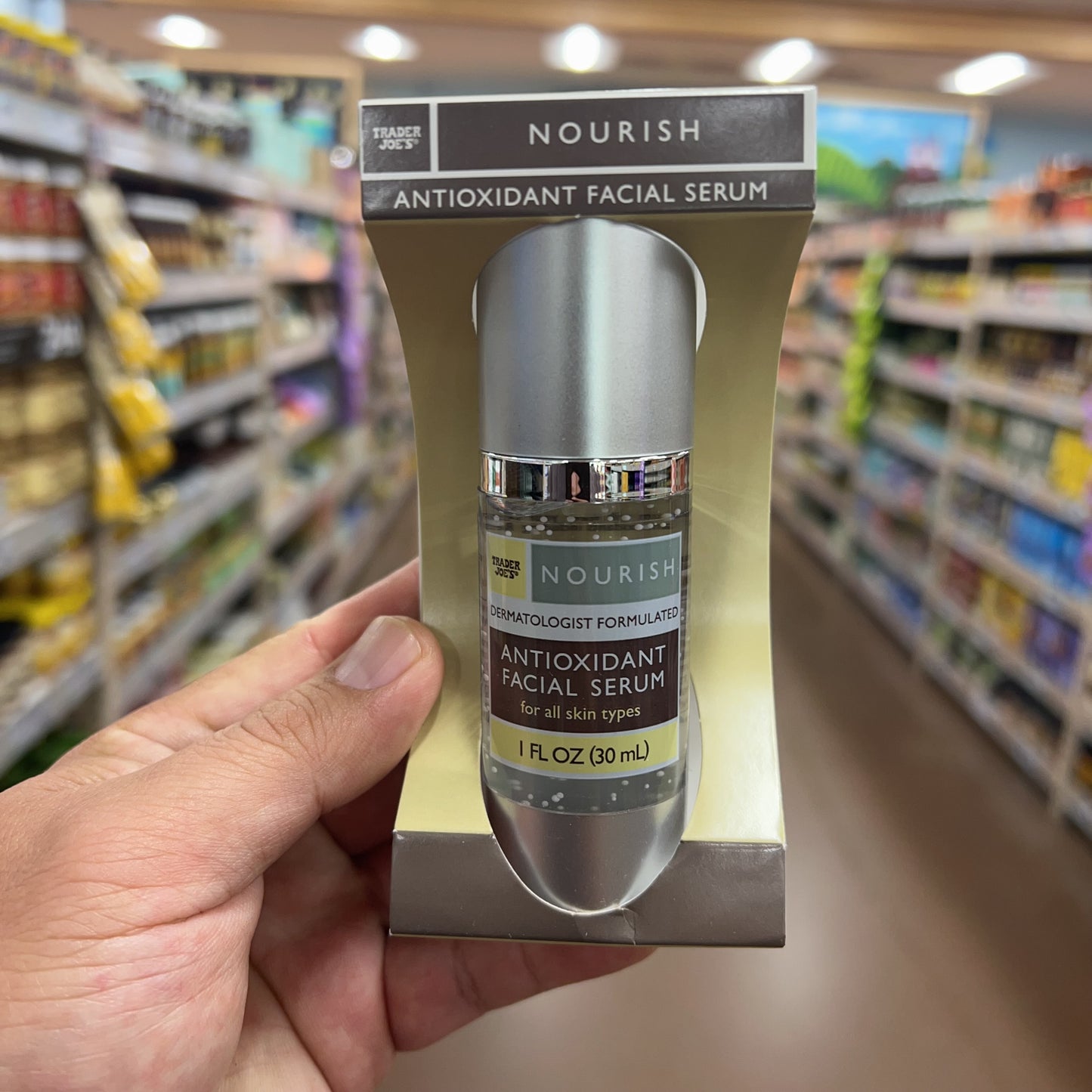 Trader Joe's NOURISH Antioxidant Facial Serum, Dermatologist Formulated, 1 fl oz (30mL)