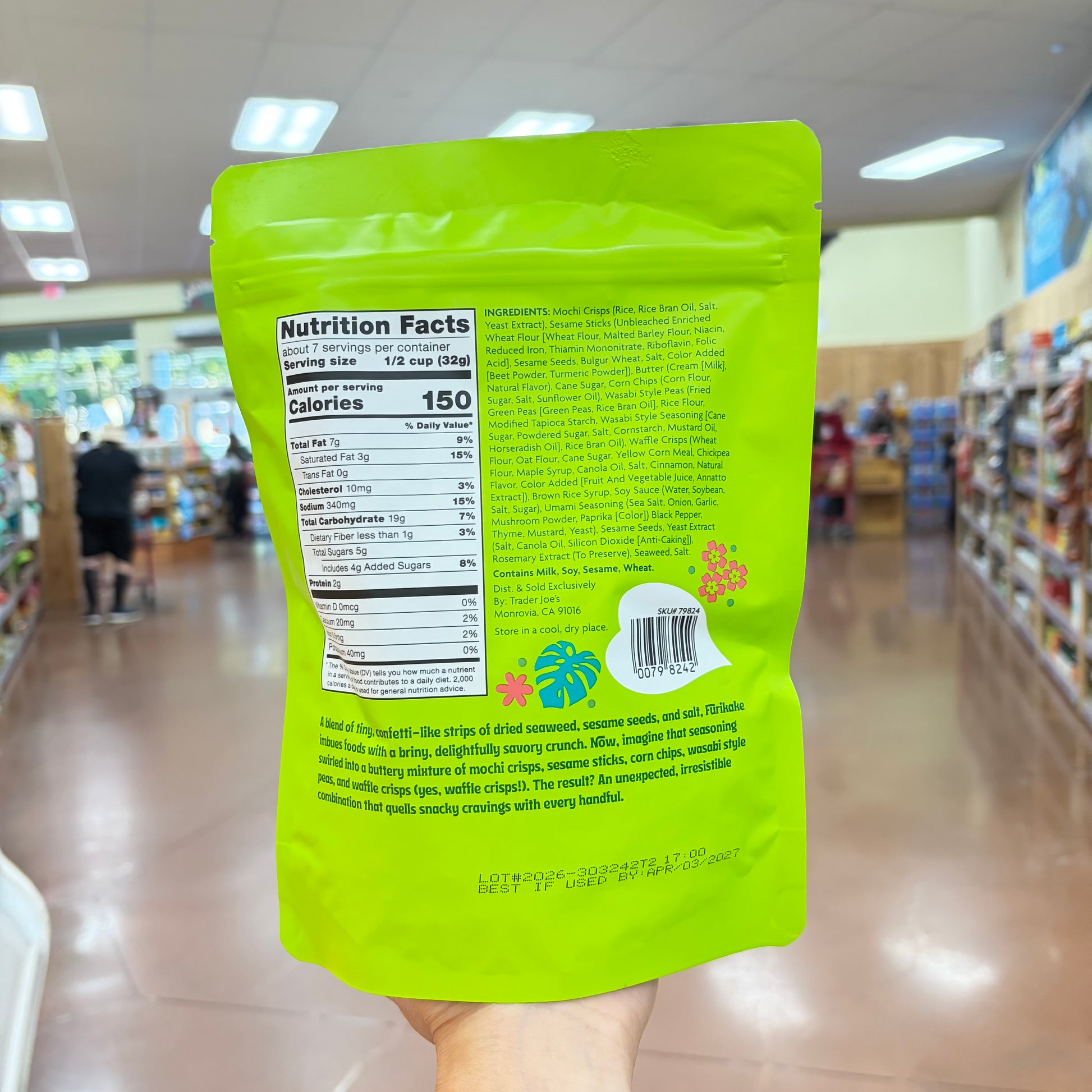 Trader Joe's Furikake Snack Mix 7.5 oz product image 2