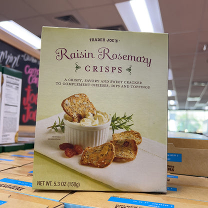 Trader Joe's Raisin Rosemary Crisps