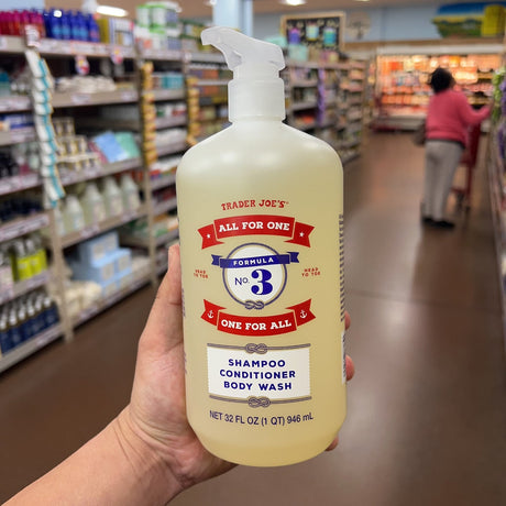 Trader Joe's All For One Formula No.3 3-in-1 Shampoo Conditioner & Body Wash 32 fl oz