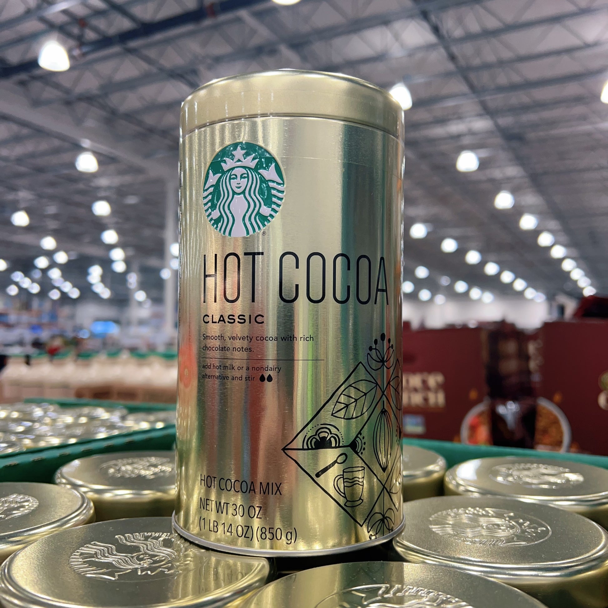 Starbucks Classic Hot Cocoa Mix 30 oz (850g) | ~30 Servings | Kosher Dairy