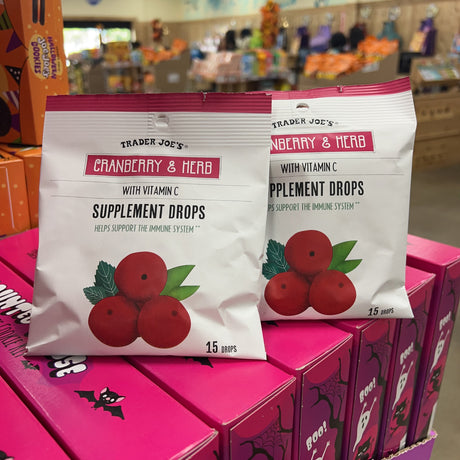 Trader Joe's Cranberry & Herb Supplement Drops with Vitamin C 15 Drops – package detail view 2