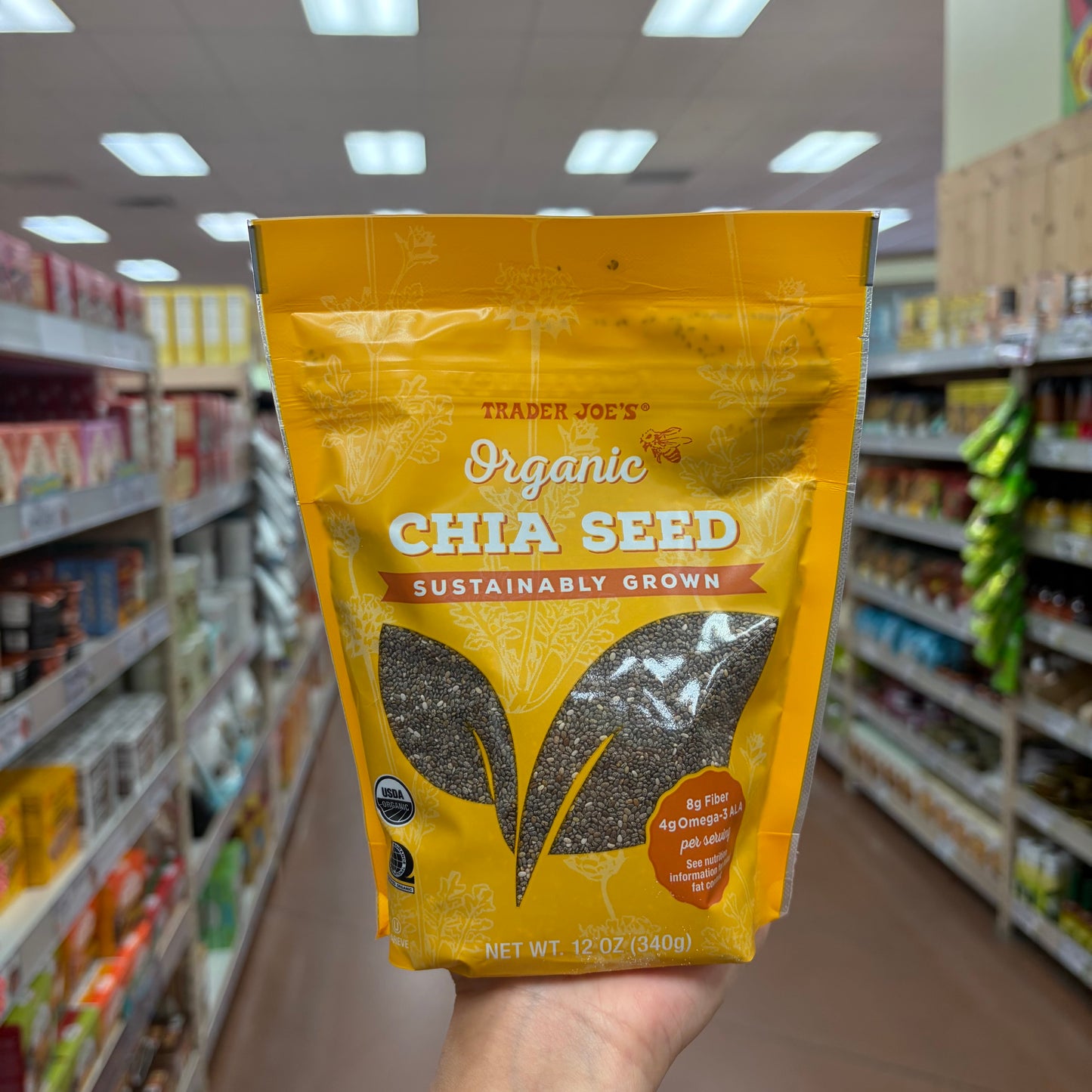 Trader Joe's Organic Chia Seed 12 oz (340g)