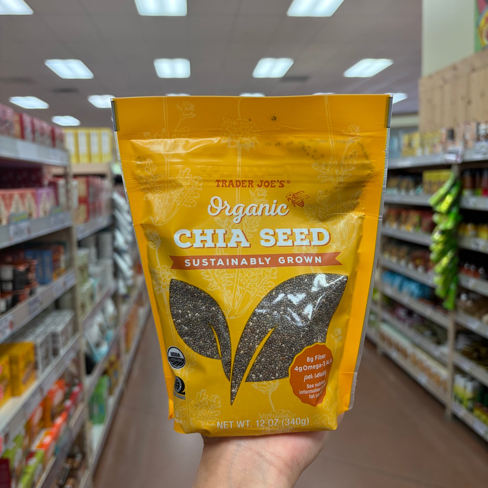 Trader Joe's Organic Chia Seed 12 oz (340g)