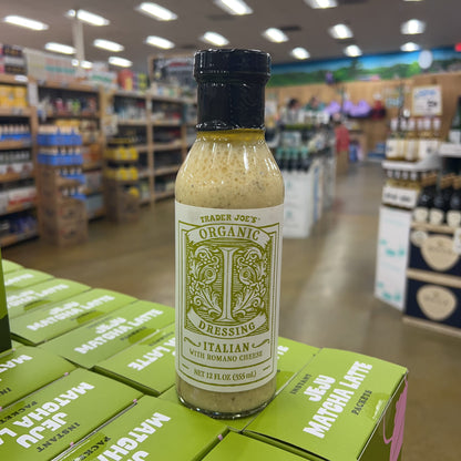 Trader Joe's Organic Italian with Romano Cheese Dressing USDA Organic 12 fl oz