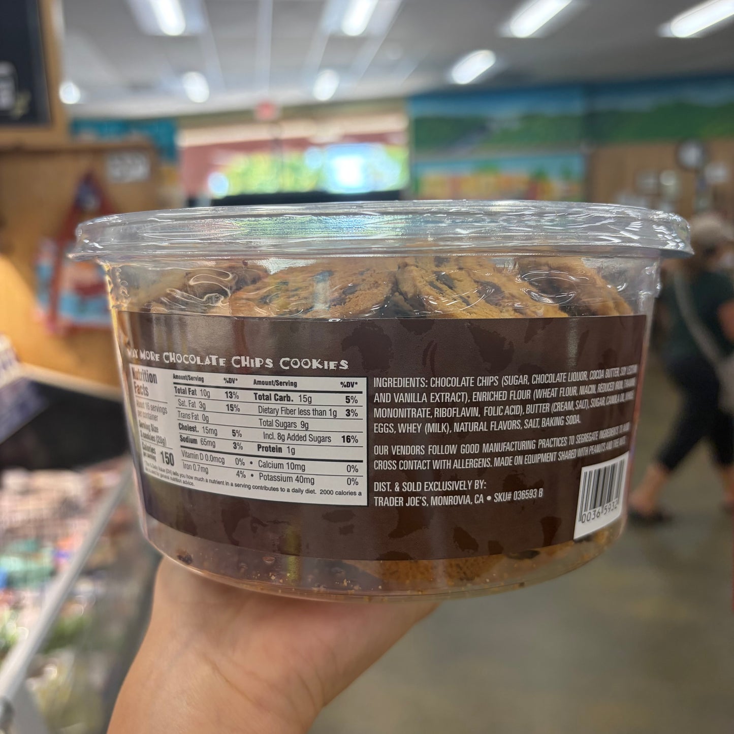 Trader Joe's Way More Chocolate Chips Cookies 16 oz (454g)