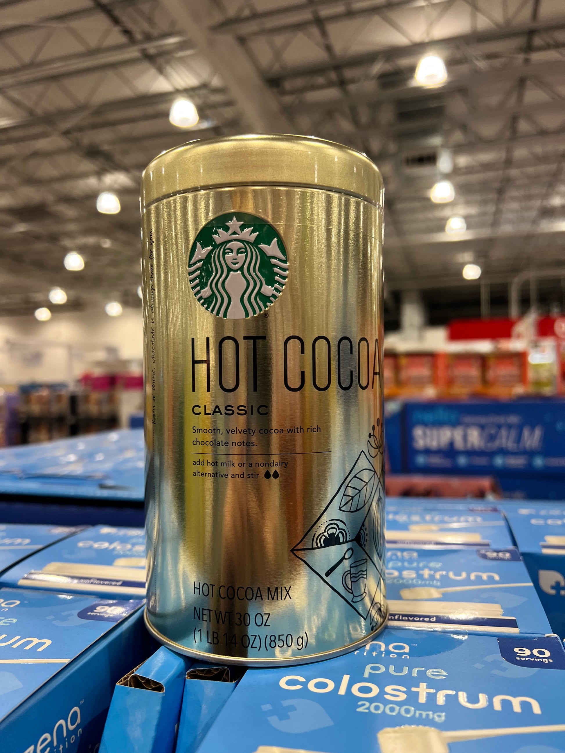 Starbucks Classic Hot Cocoa Mix 30 oz (850g) | ~30 Servings | Kosher Dairy