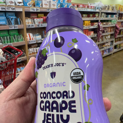 Trader Joe's Organic Concord Grape Jelly USDA Organic 20 oz Squeezable