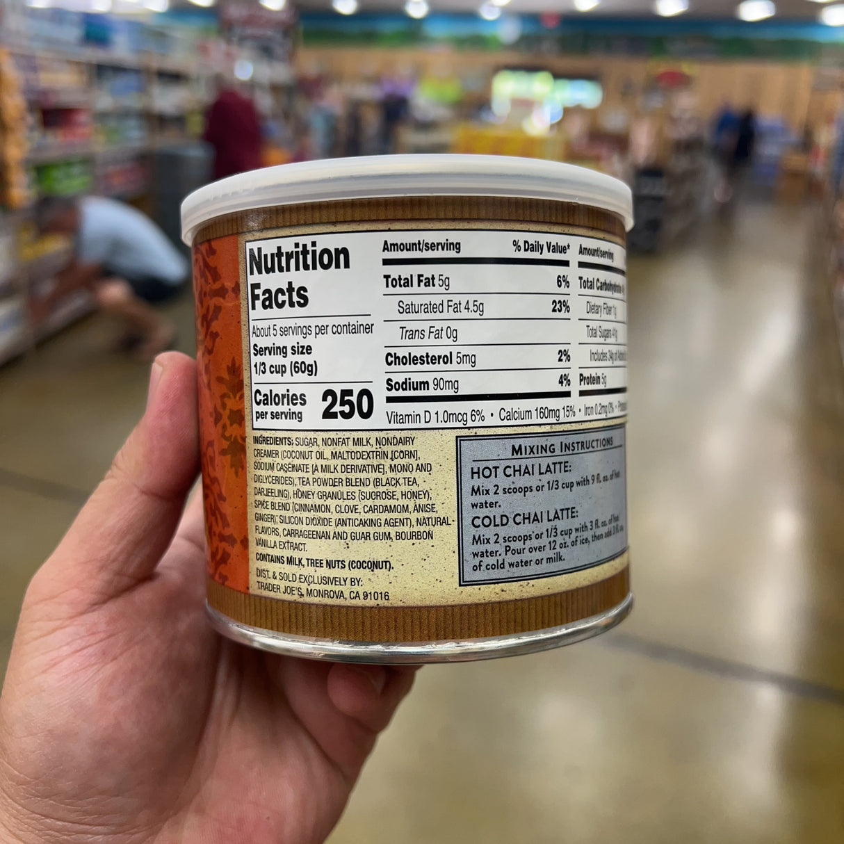Trader Joe's Spicy Chai Tea Latte Mix 10 oz product image 4