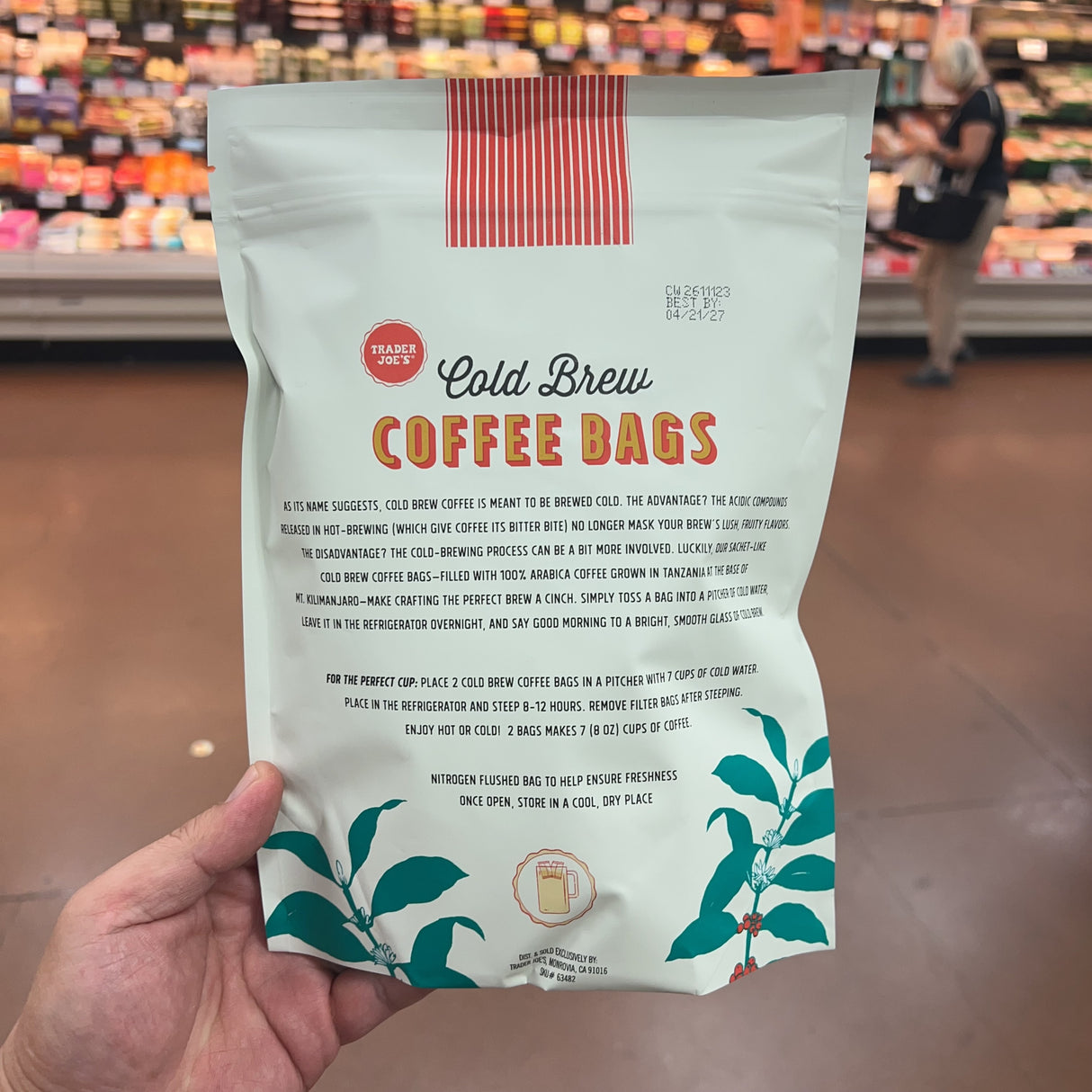 Trader Joe's Cold Brew Coffee Bags – Kilimanjaro Single Origin
