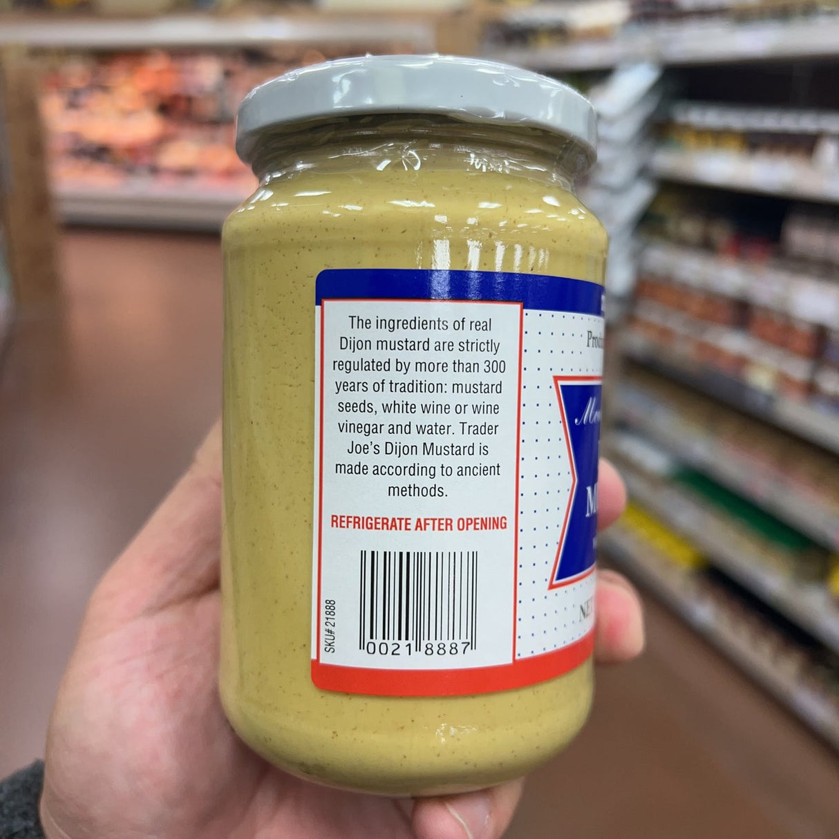 Trader Joe's Dijon Mustard with White Wine Product of France 13 oz