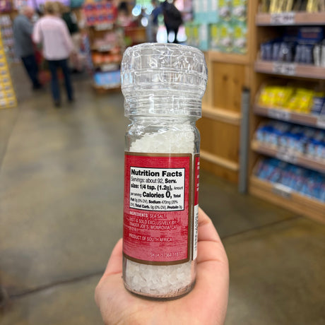 Trader Joe's Sea Salt Crystals with Grinder, 3.88 OZ (110g)