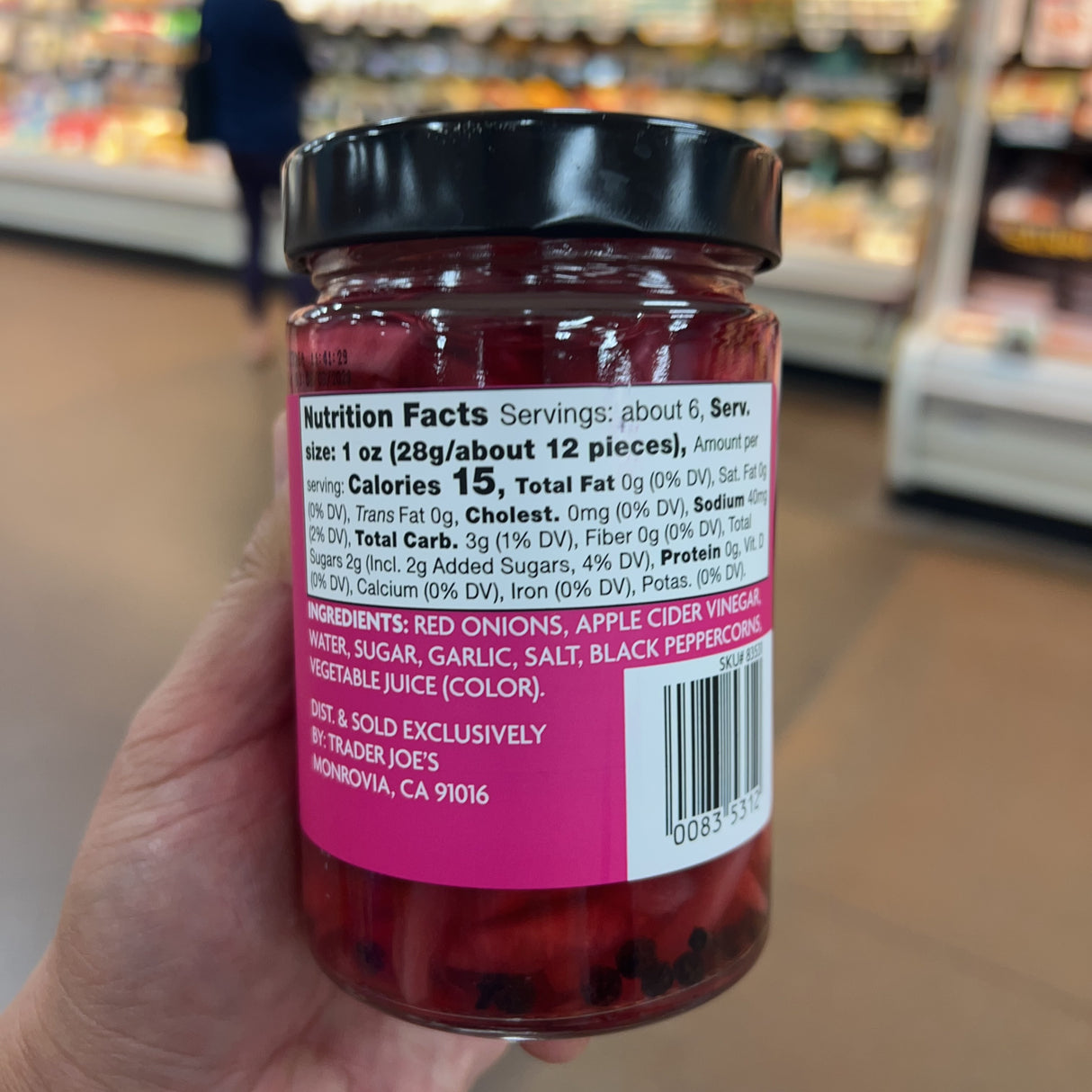 Trader Joe's Pickled Red Onions 12 fl oz