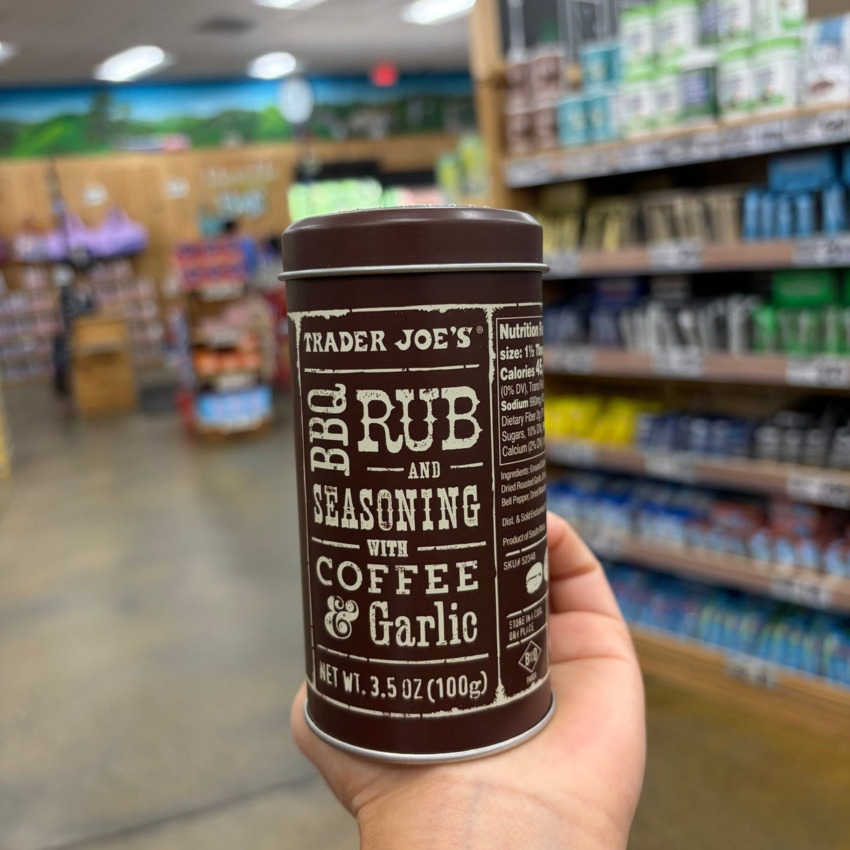 Trader Joe's BBQ Rub & Seasoning with Coffee & Garlic 3.5 oz (100g) | Kosher | Product of South Africa
