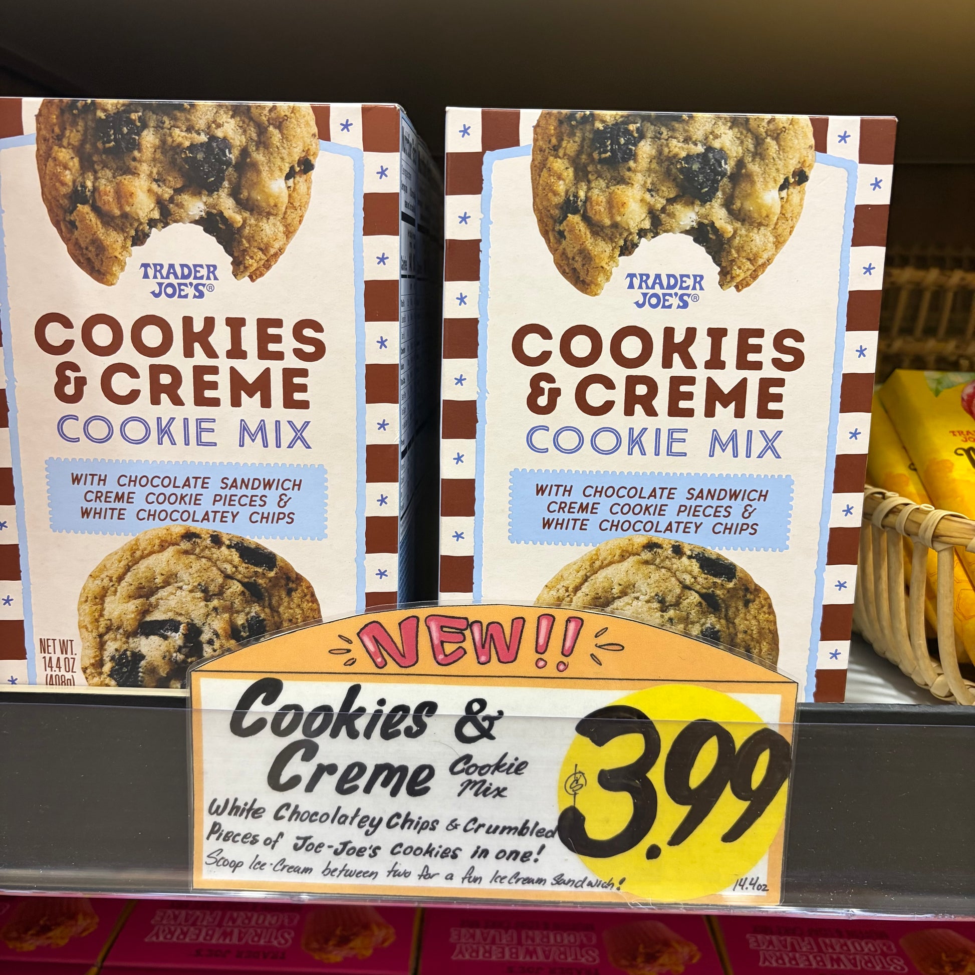 Trader Joe's Cookies & Creme Cookie Mix, 14.4 oz (408g)