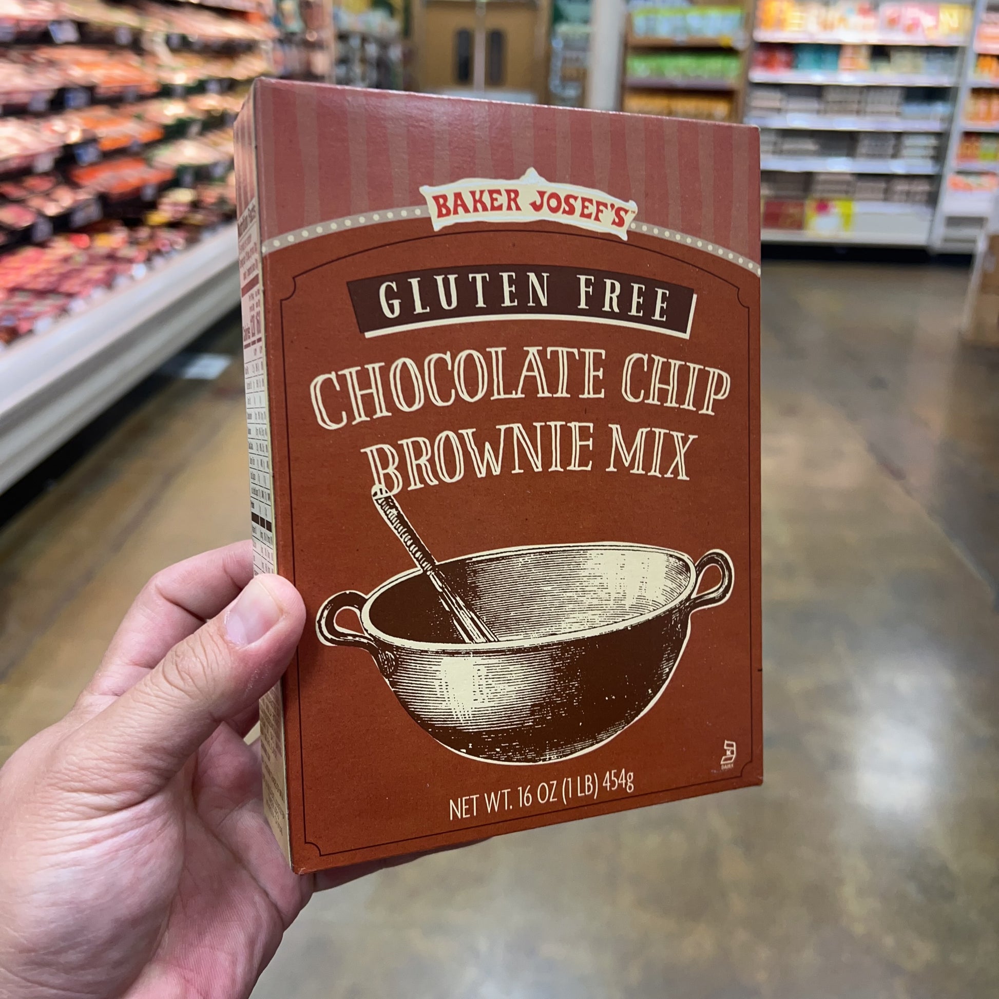 Baker Josef's Gluten Free Chocolate Chip Brownie Mix 16 oz (1 lb) product image 2