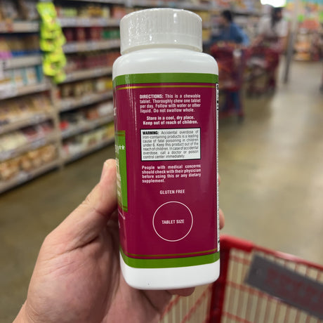 Trader Joe's High Potency Chewable Multivitamin 90 Tablets – package detail view 3