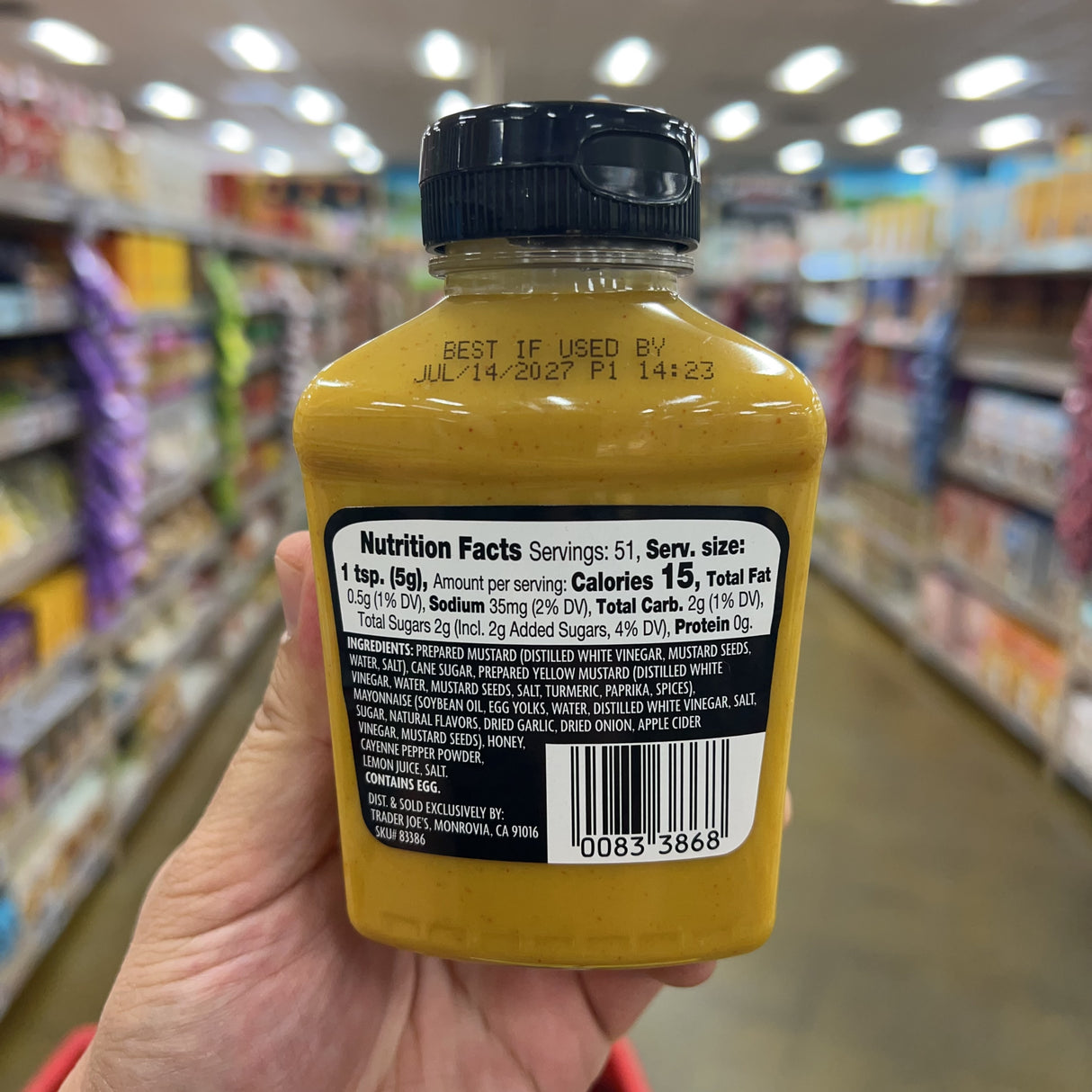 Trader Joe's Hot Honey Mustard 9 oz product image 2