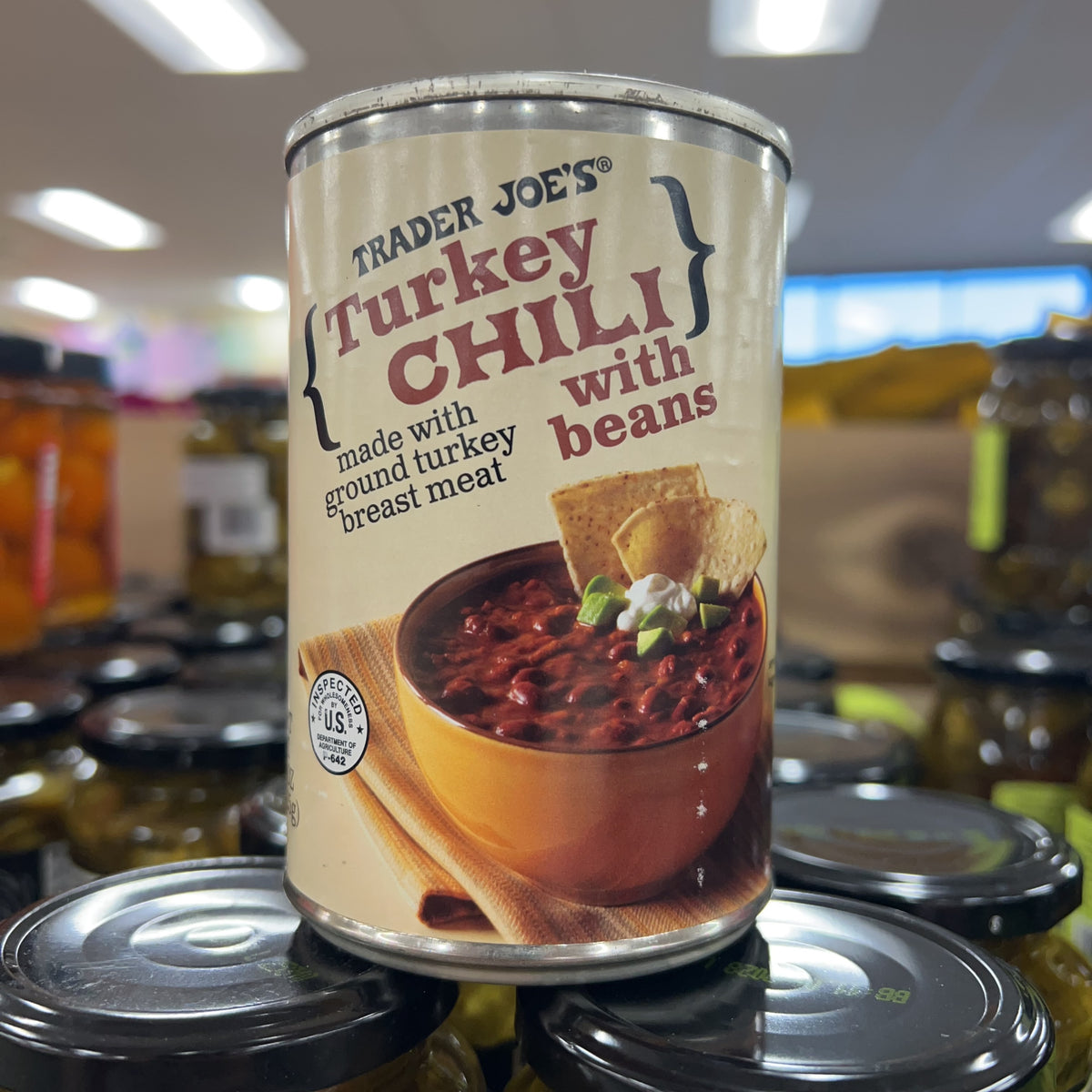 Trader Joe's Turkey Chili with Beans, 15 oz product image