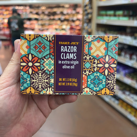 Trader Joe’s Razor Clams in Extra Virgin Olive Oil 3.91 oz product image