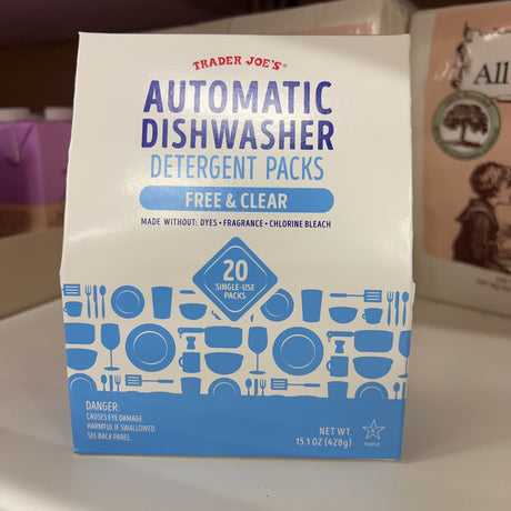 Trader Joe's Automatic Dishwasher Detergent Packs Free & Clear 20ct, product image 4