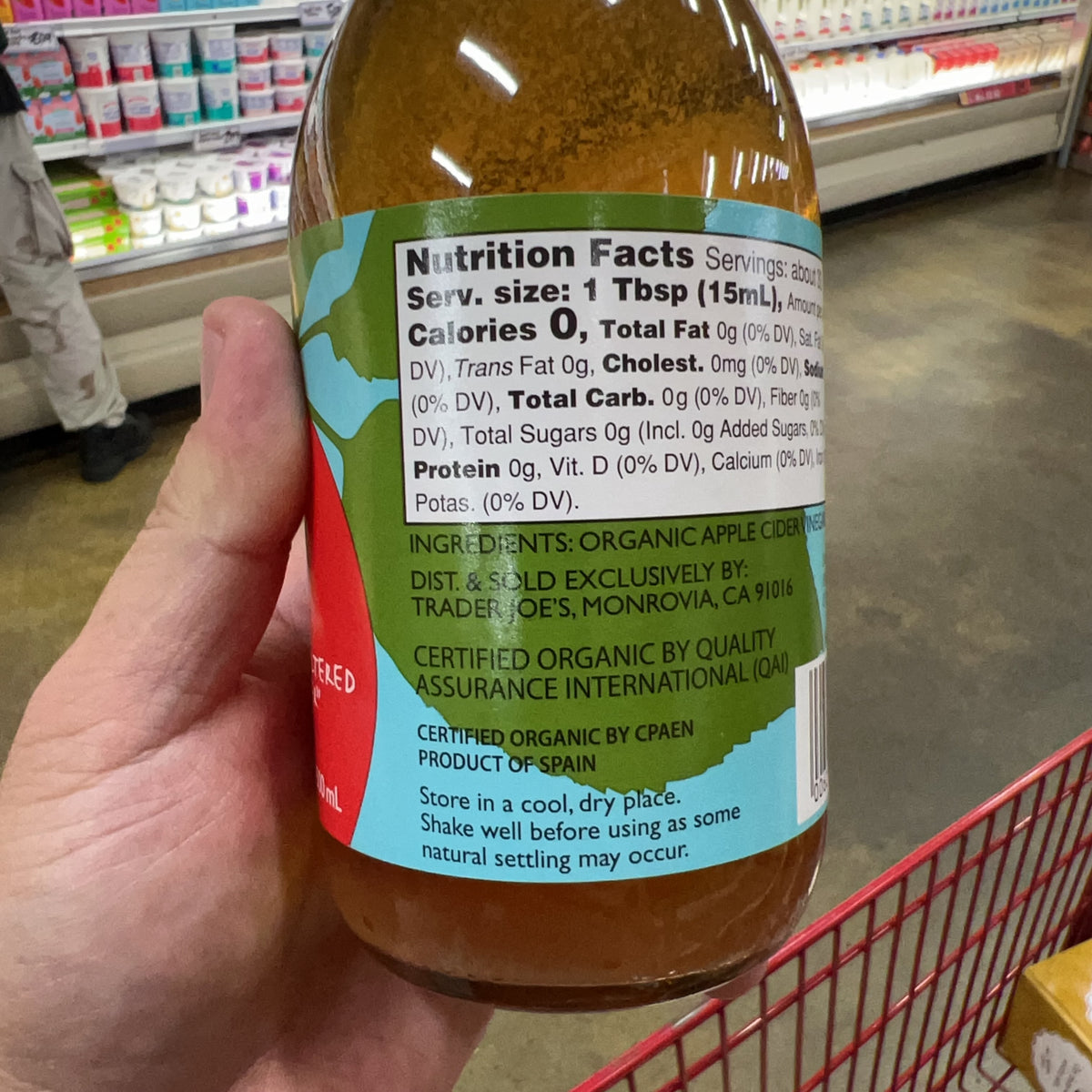Trader Joe’s Organic Raw Apple Cider Vinegar 16.9 fl oz - product image 4