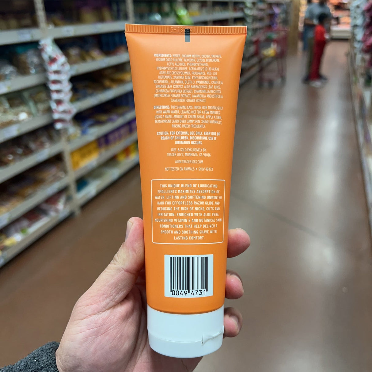 Trader Joe's Honey Mango Moisturizing Cream Shave Lotion 8 oz