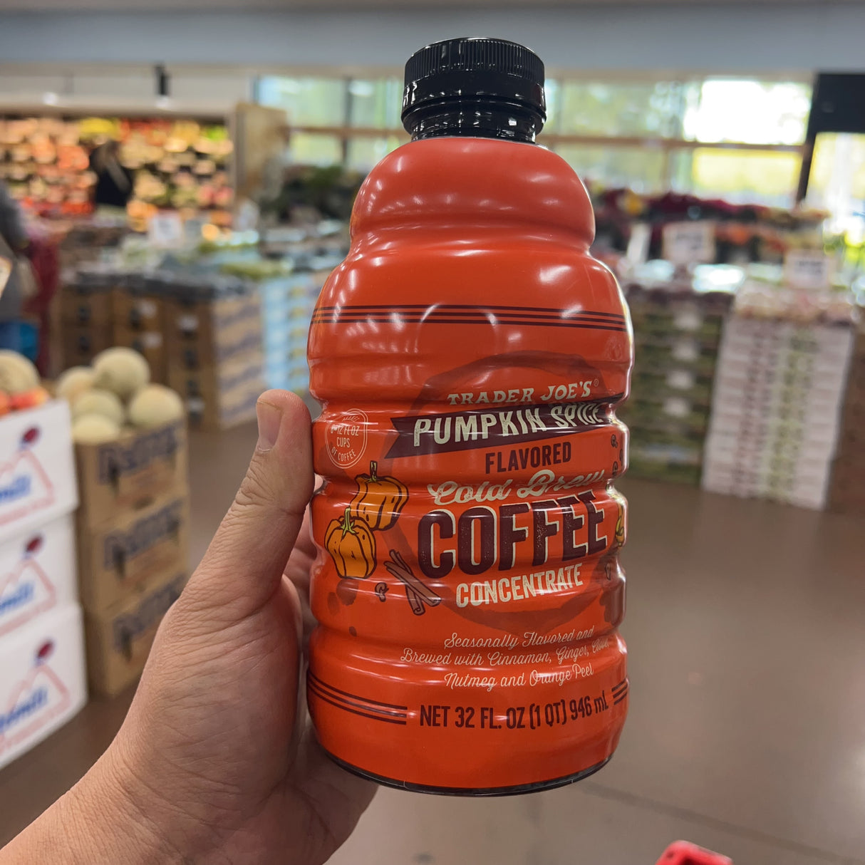 Trader Joe's Pumpkin Spice Cold Brew Coffee Concentrate, 32 fl oz product image 4