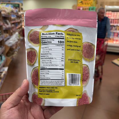 Trader Joe's Freeze Dried Fig Slices Unsweetened Unsulfured 1.76 oz