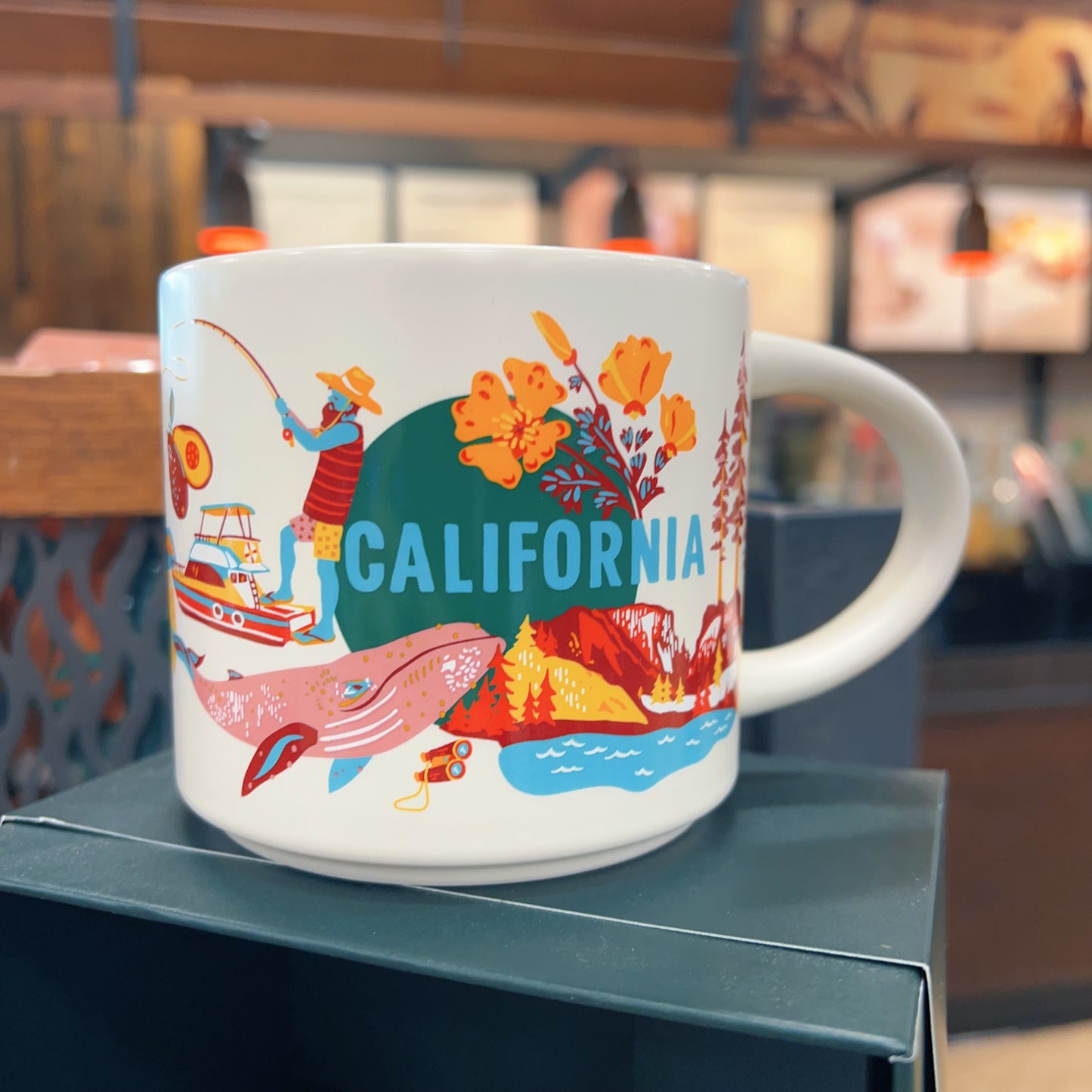 Starbucks Discovery Series California Ceramic Mug 14 Oz Official Starbucks Discovery Series Collectible Coffee Mug, California State Themed Souvenir Cup