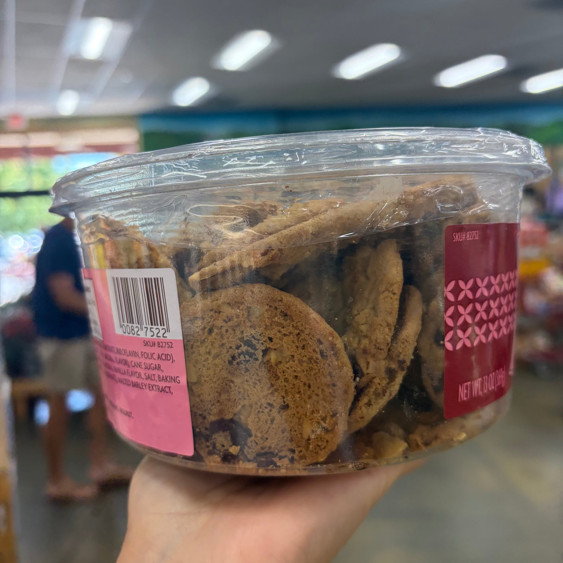 Trader Joe's Dark Chocolate Chunk and Almond Cookies 13 oz (369g)