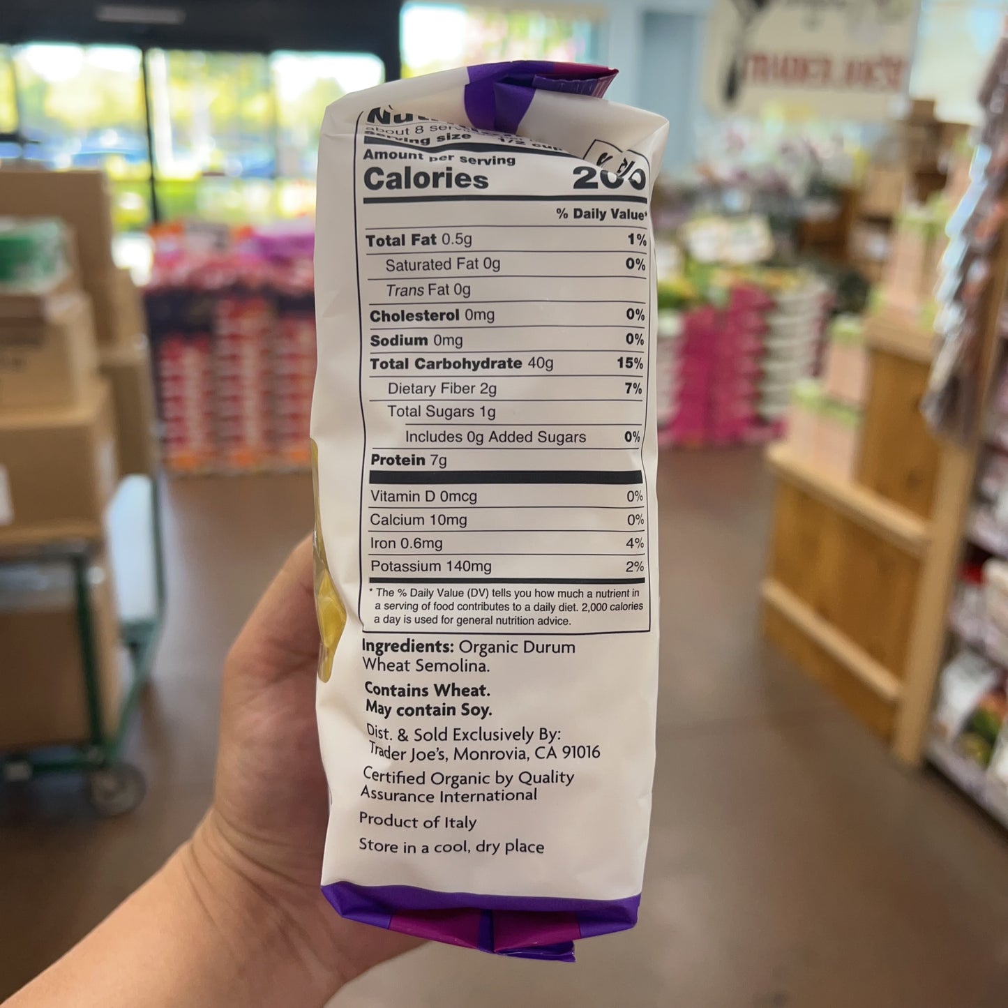 Trader Joe's Organic Cavatappi Pasta 16 oz (1 lb) product image 3