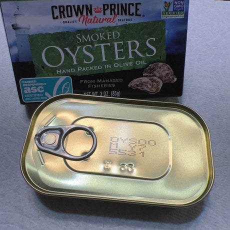 Crown Prince Natural Smoked Oysters in Olive Oil 3 oz product image 4