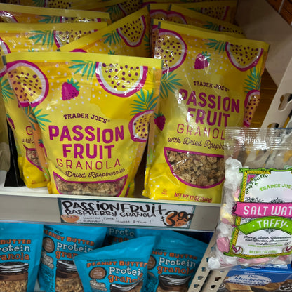 Trader Joe's Passion Fruit Granola with Dried Raspberries 