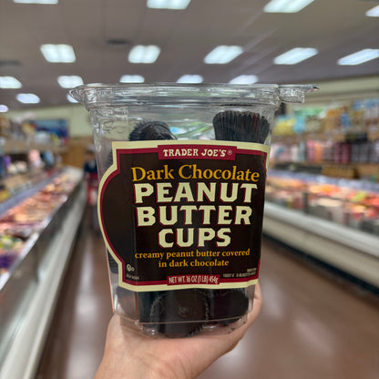 Trader Joe's Dark Chocolate Peanut Butter Cups, 16 oz (1 lb / 454g)