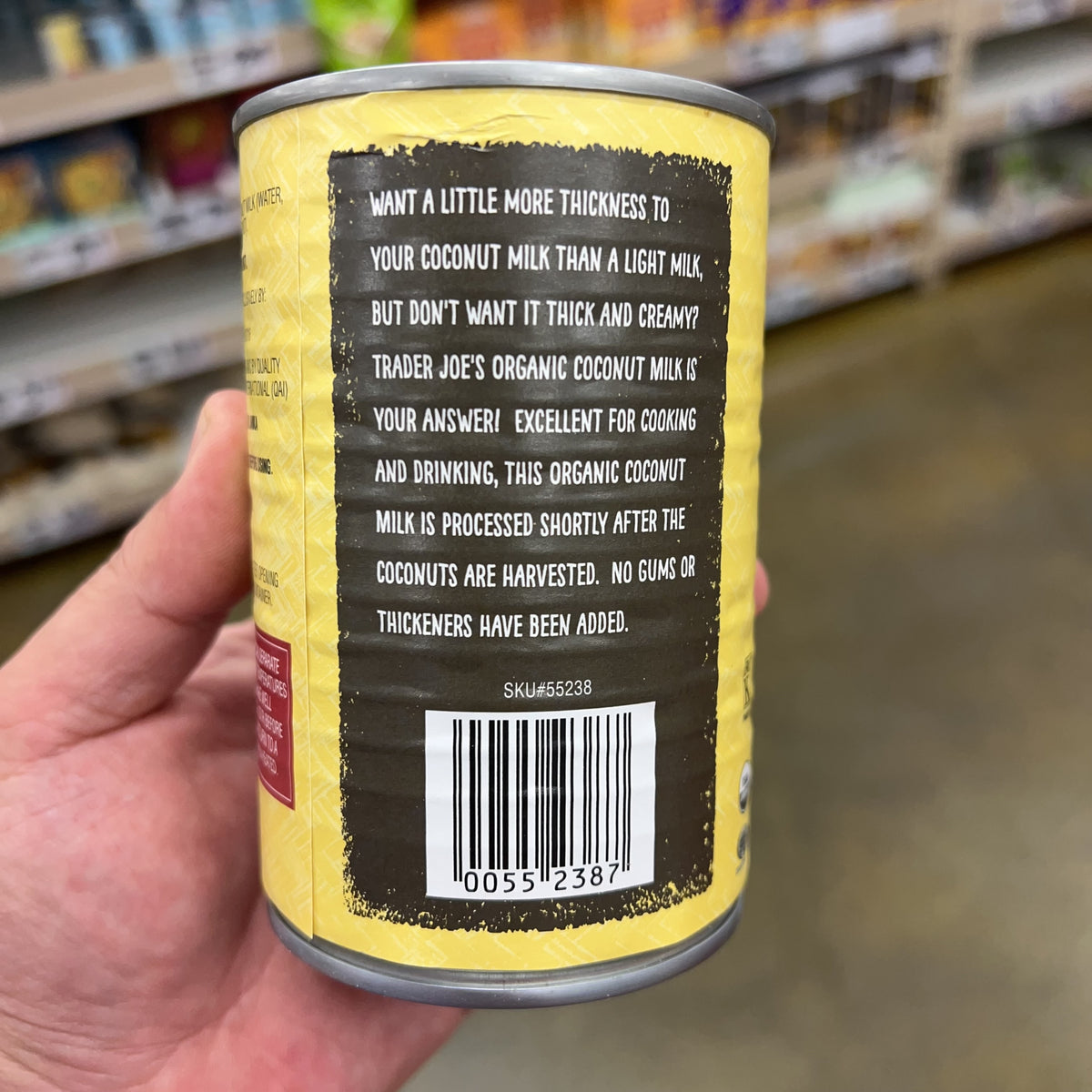 Trader Joe's Organic Coconut Milk, 13.5 fl oz product image 4