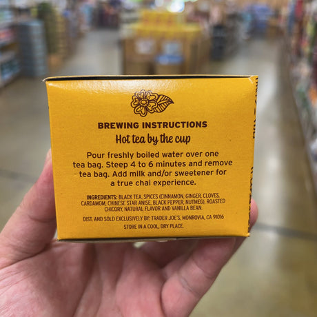 Trader Joe's Spiced Chai Tea 20 Bags 2.2 oz product image 3