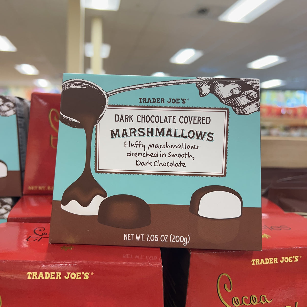 Trader Joe's Dark Chocolate Covered Marshmallows, 7.05 oz product image 8