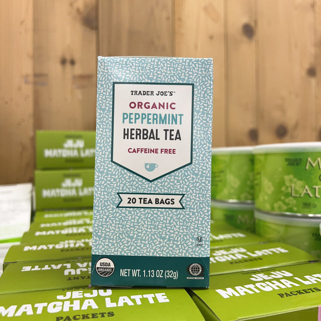Trader Joe's Organic Peppermint Herbal Tea 20 Bags 1.13 oz product image