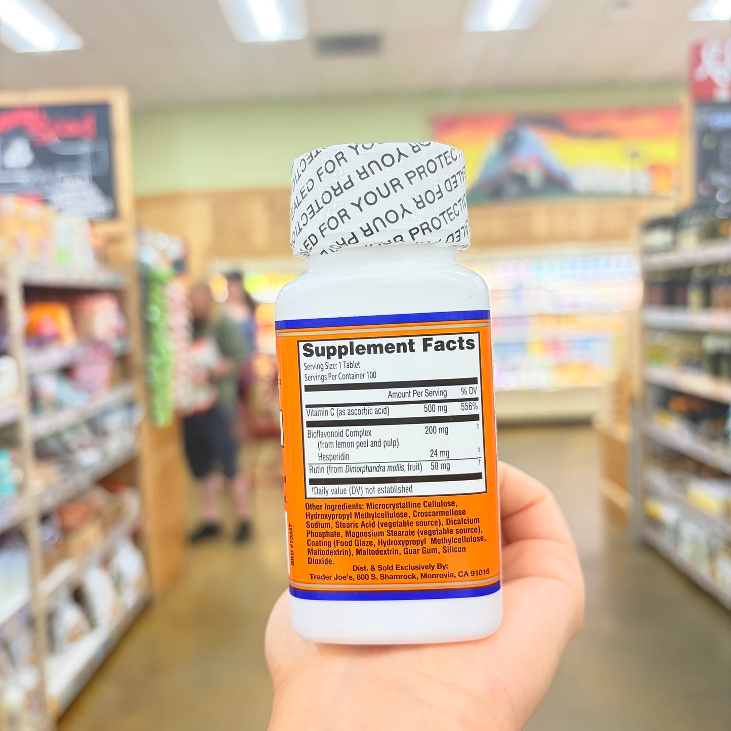 Trader Joe's Synergistic C Vitamin C Complex Dietary Supplement 100 Tablets