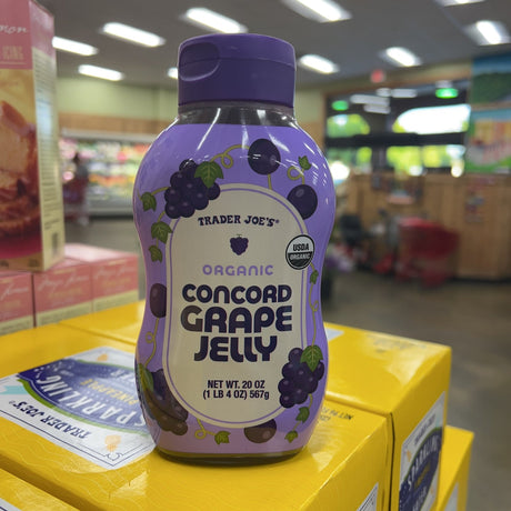 Trader Joe's Organic Concord Grape Jelly USDA Organic 20 oz Squeezable