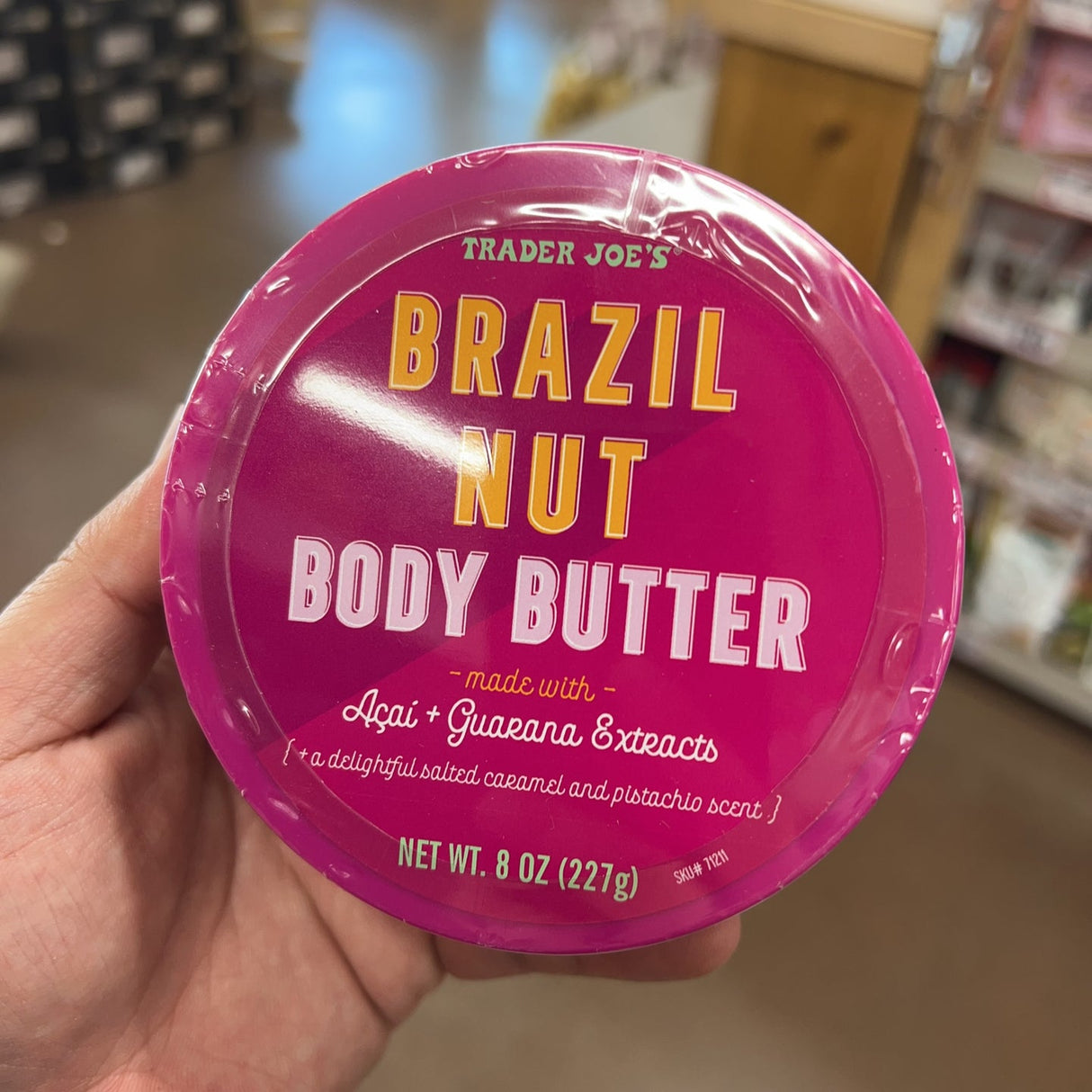 Trader Joe's Brazil Nut Body Butter Acai & Guarana 8 oz