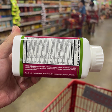 Trader Joe's High Potency Chewable Multivitamin 90 Tablets – package detail view 5