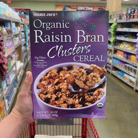 Trader Joe's Organic Raisin Bran Clusters Cereal 20 oz, product image 1