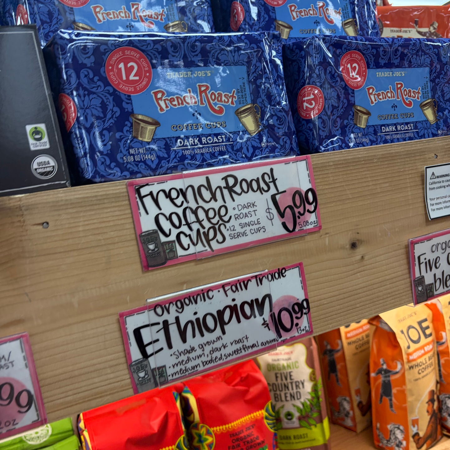 Trader Joe's French Roast Single-Serve Coffee Cups (12ct)