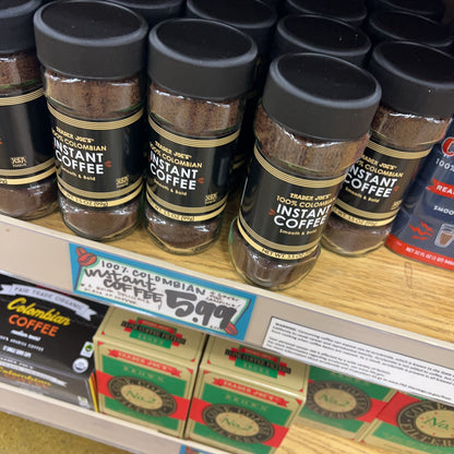 Trader Joe's 100% Colombian Instant Coffee Smooth & Bold 3.5 oz