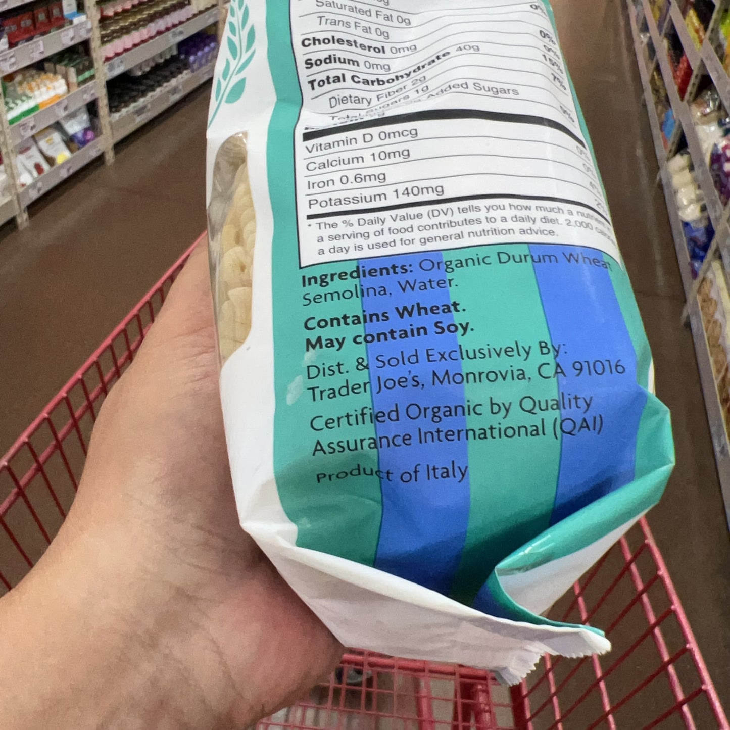 Trader Joe's Organic Fusilli Corti Bucati Pasta 16 oz (1 lb) product image 5